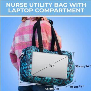 Nurse Bag and Utility Tote | Waterproof 3d Blocks